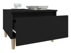 Mesas auxiliares 2 unidades madera contrachapada negro 50x46x35 cm