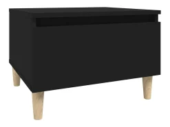 Mesas auxiliares 2 unidades madera contrachapada negro 50x46x35 cm
