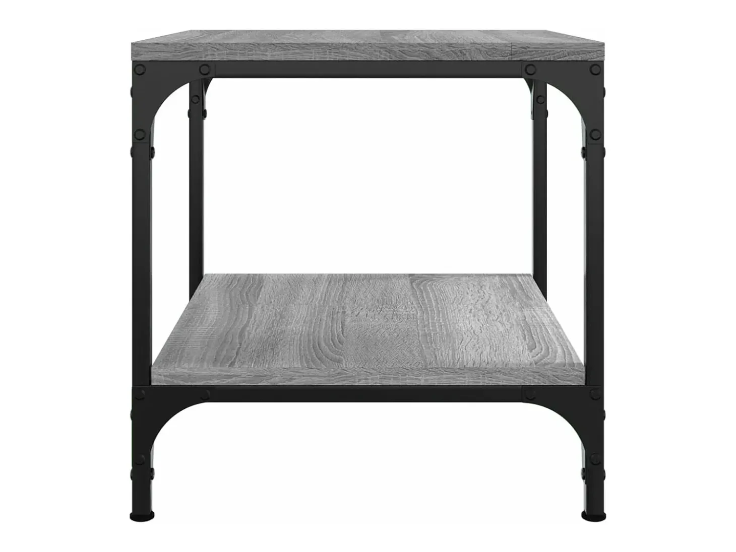 Mesas auxiliares 2 unidades contrachapada gris Sonoma 40x40x40 cm