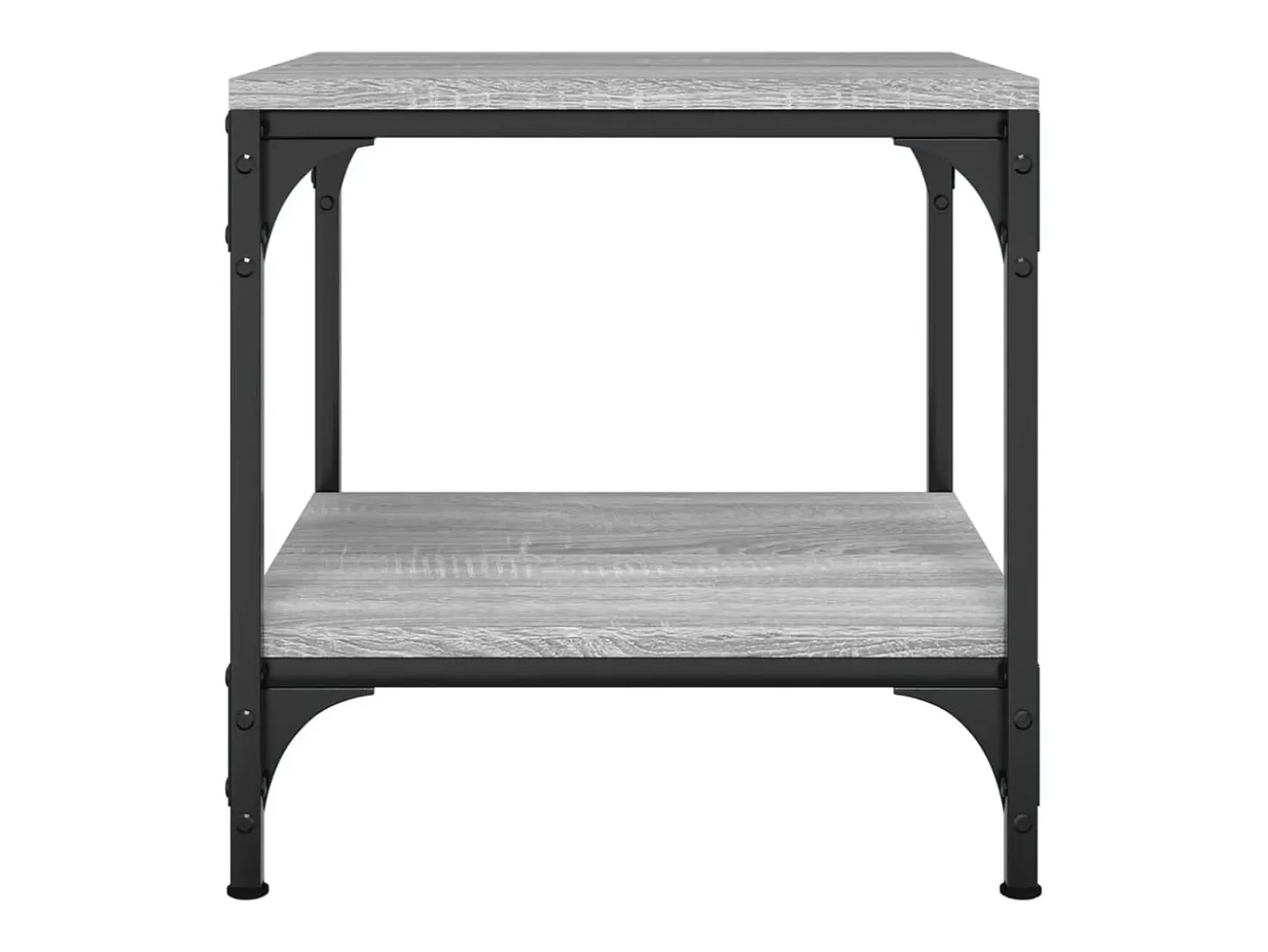 Mesas auxiliares 2 unidades contrachapada gris Sonoma 40x40x40 cm