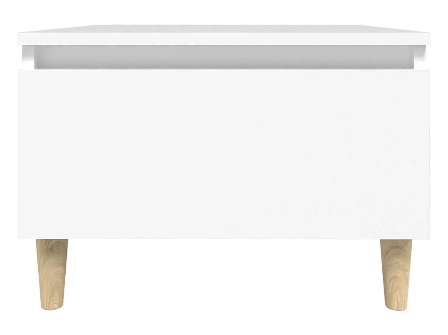 Mesas auxiliares 2 unidades madera contrachapada blanco 50x46x35 cm