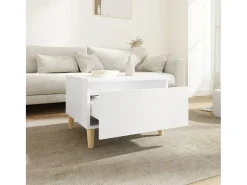 Mesas auxiliares 2 unidades madera contrachapada blanco 50x46x35 cm