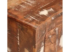 Mesas auxiliares con cajón Multicolor madera maciza reciclada