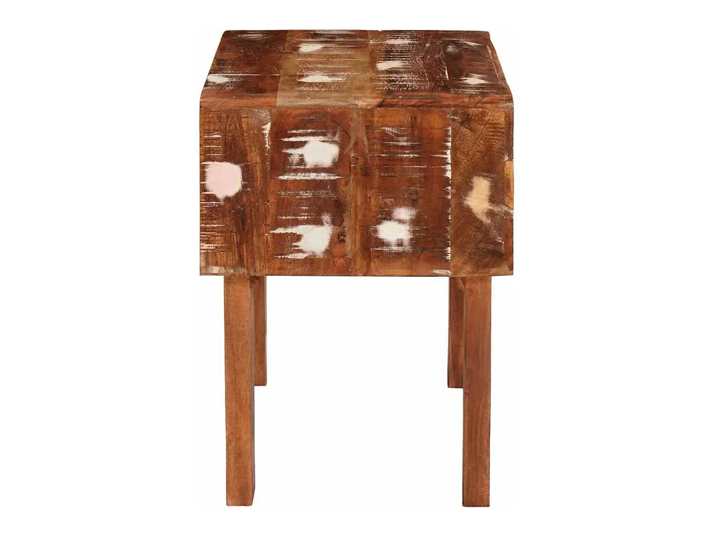 Mesas auxiliares con cajón Multicolor madera maciza reciclada