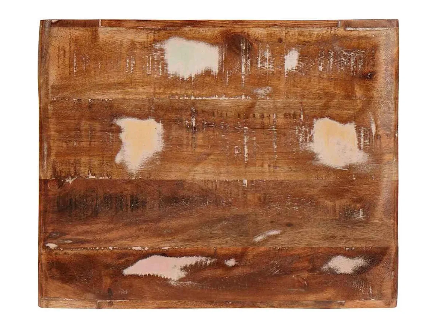 Mesas auxiliares con estante Multicolor madera maciza reciclada