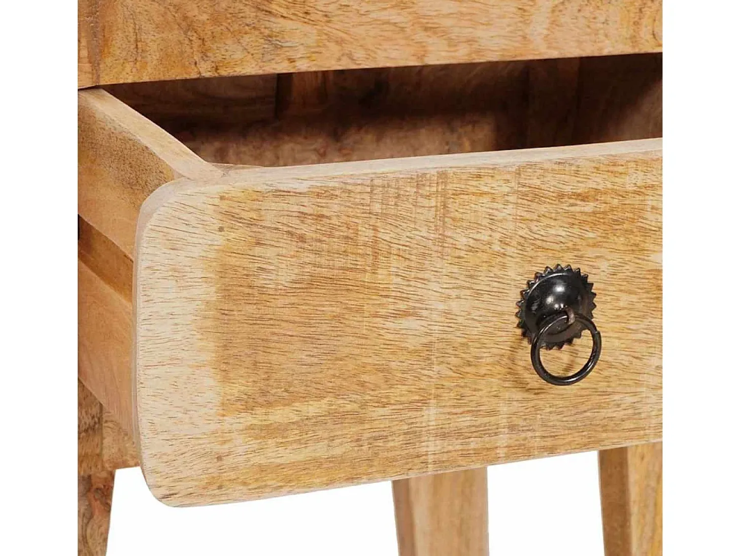 Mesas auxiliares Marrón 40 x 32 x 46 cm madera maciza de mango