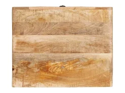 Mesas auxiliares Marrón 40 x 32 x 46 cm madera maciza de mango