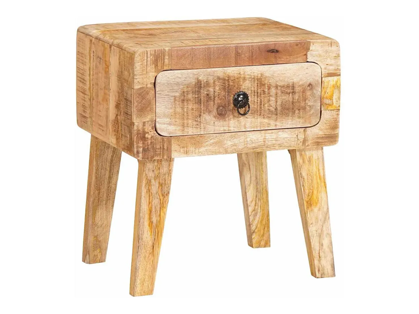 Mesas auxiliares Marrón 40 x 32 x 46 cm madera maciza de mango