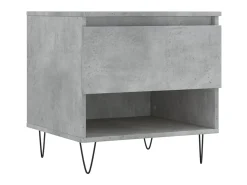 Mesas centro 2 uds madera ingeniería gris hormigón 50x46x50 cm ES65005