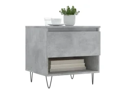 Mesas centro 2 uds madera ingeniería gris hormigón 50x46x50 cm ES65005