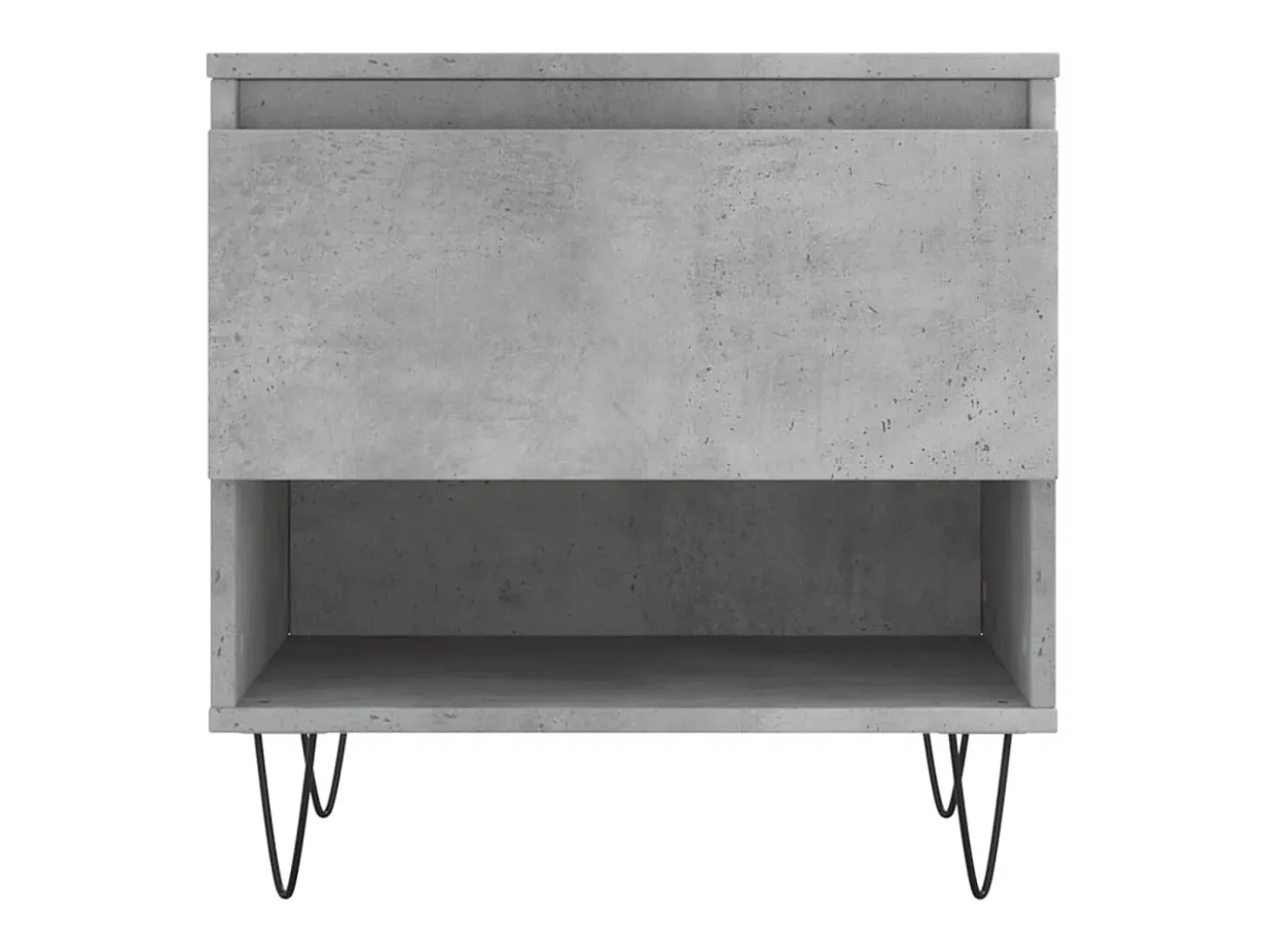 Mesas centro 2 uds madera ingeniería gris hormigón 50x46x50 cm