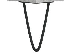 Mesas centro 2 uds madera ingeniería gris hormigón 50x46x50 cm