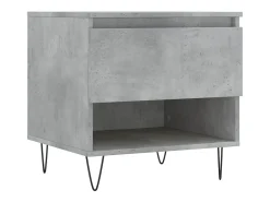 Mesas centro 2 uds madera ingeniería gris hormigón 50x46x50 cm