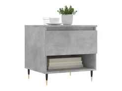 Mesas centro 2 uds madera ingeniería gris hormigón 50x46x50 cm ES62100
