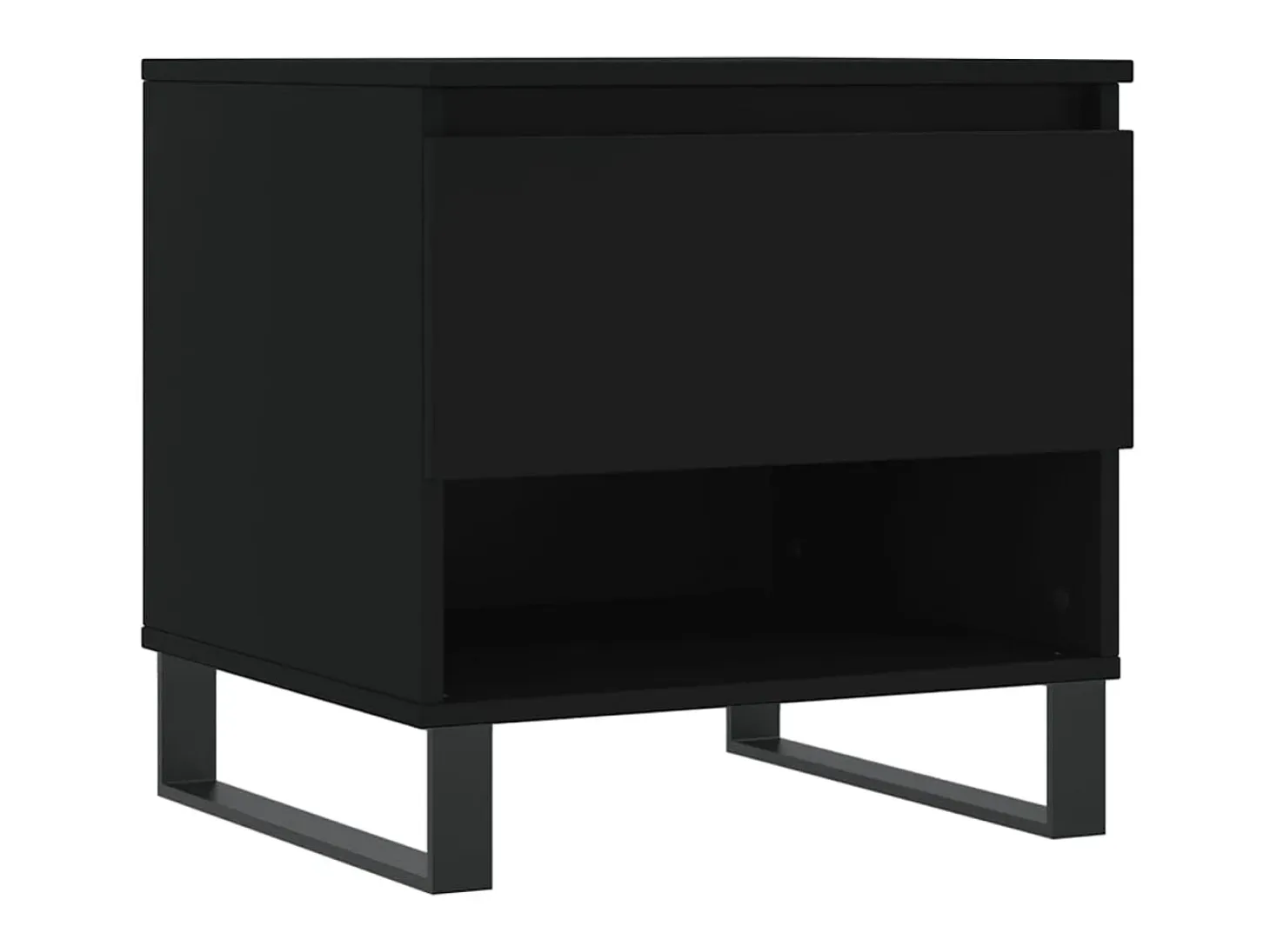Mesas de centro 2 uds madera de ingeniería negro 50x46x50 cm ES96308