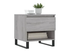 Mesas de centro 2 uds madera ingeniería gris Sonoma 50x46x50 cm ES58935