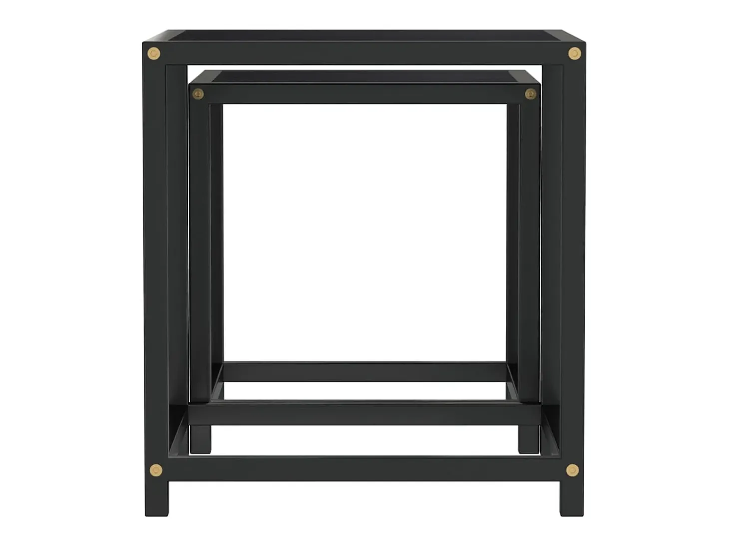 Mesas de centro 2 unidades MDF negro