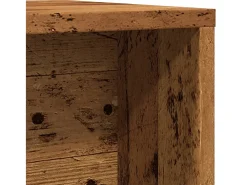Mesas de centro apilables 2 unidades madera de ingeniería envejecida