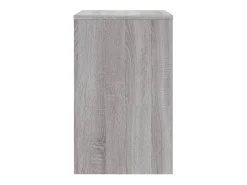 Mesas de centro apilables 3 piezas madera ingeniería gris Sonoma