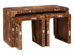 Mesas Nido madera maciza reciclada