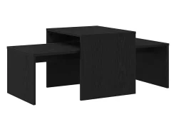 Mesas Nido Roble negro 100 x 48 x 40 cm Madera contrachapada