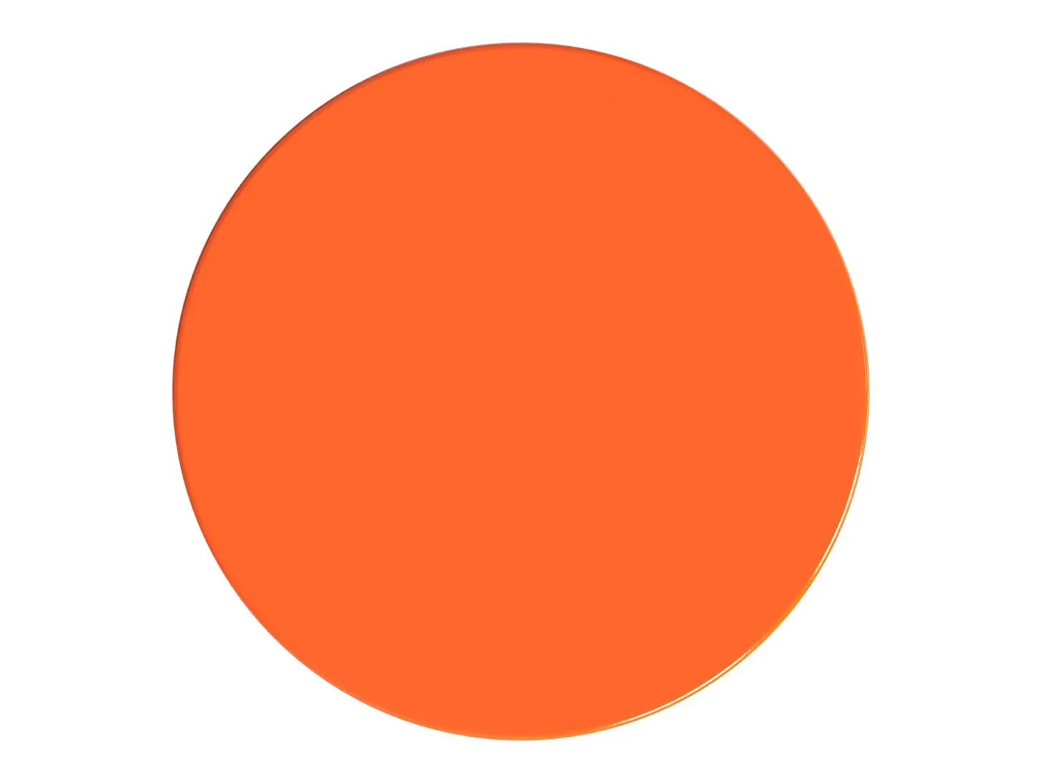 Mesita auxiliar de metal - Color: Naranja - TUVAMI
