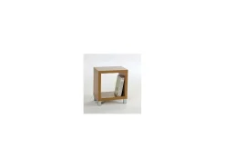 Mesita auxiliar kubox 1x1 acabado maple, 48 cm (alto) 41cm (ancho) 29 cm(fondo)