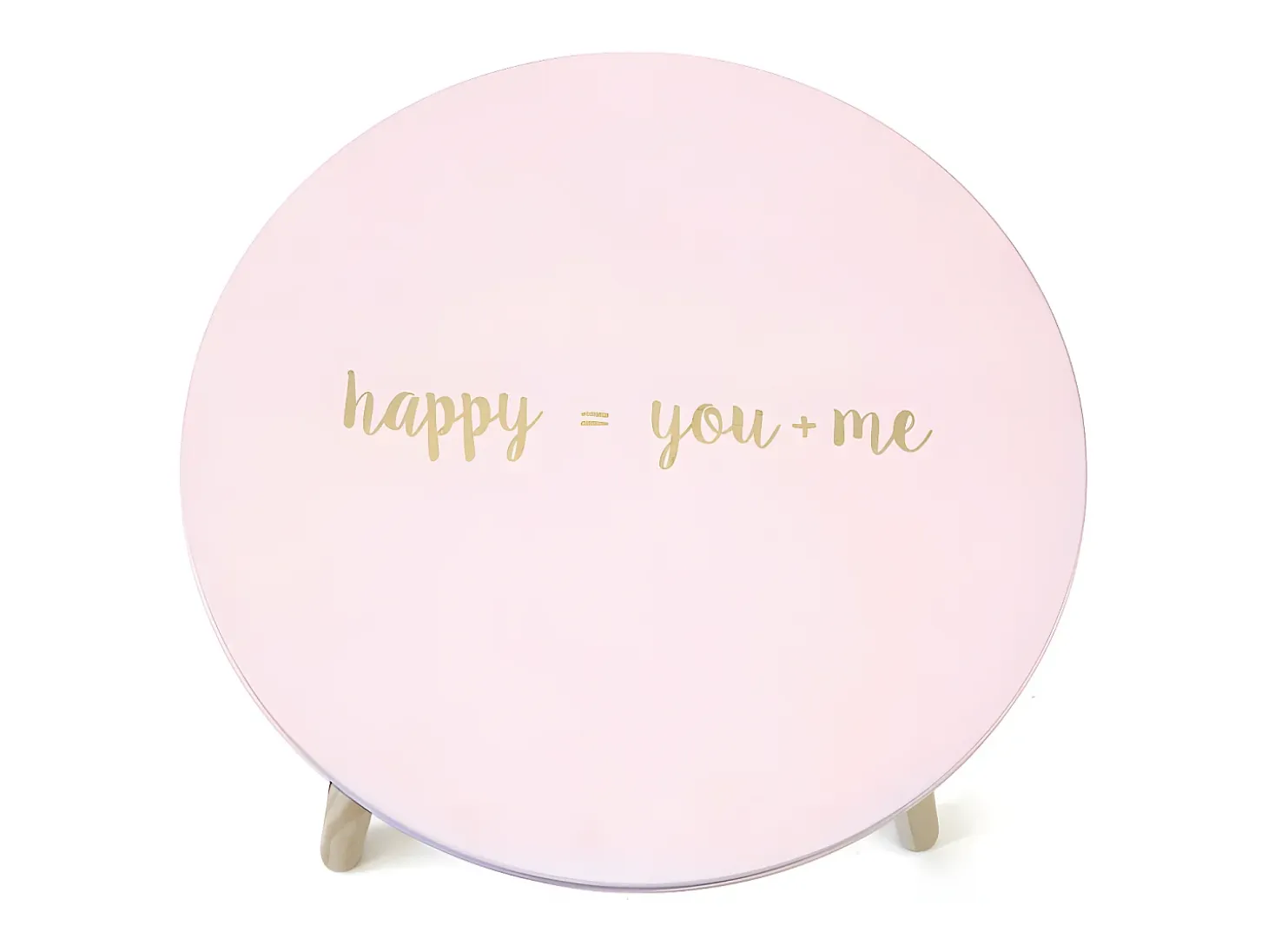 Mesita auxiliar MDF rosa 44x45x45cm