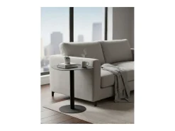 Mesita Auxiliar Salón, Metálica, Diseño Escandinavo, Funcional – Negro - 51*49*38 cm – SKANDY