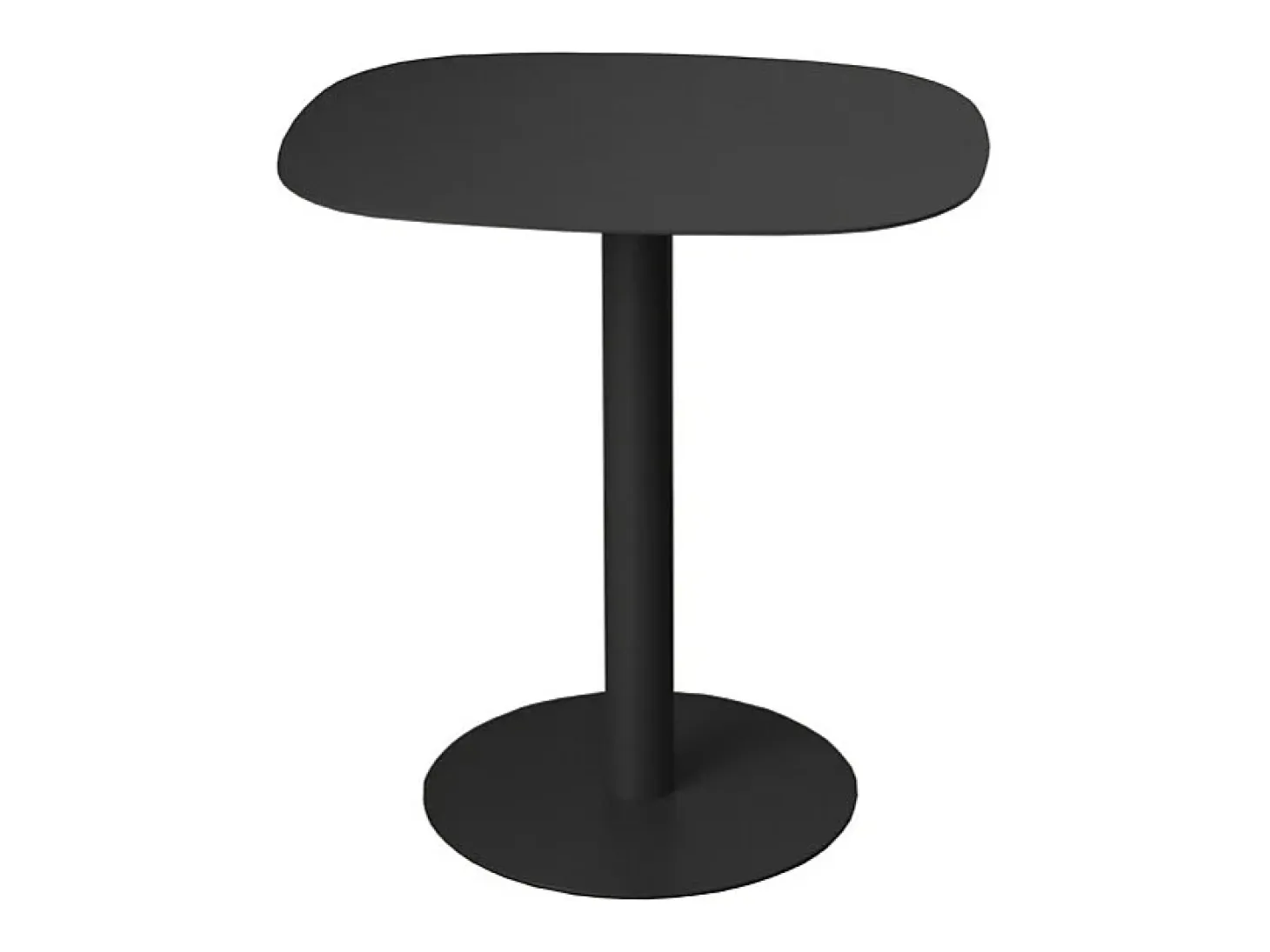 Mesita Auxiliar Salón, Metálica, Diseño Escandinavo, Funcional – Negro - 51*49*38 cm – SKANDY
