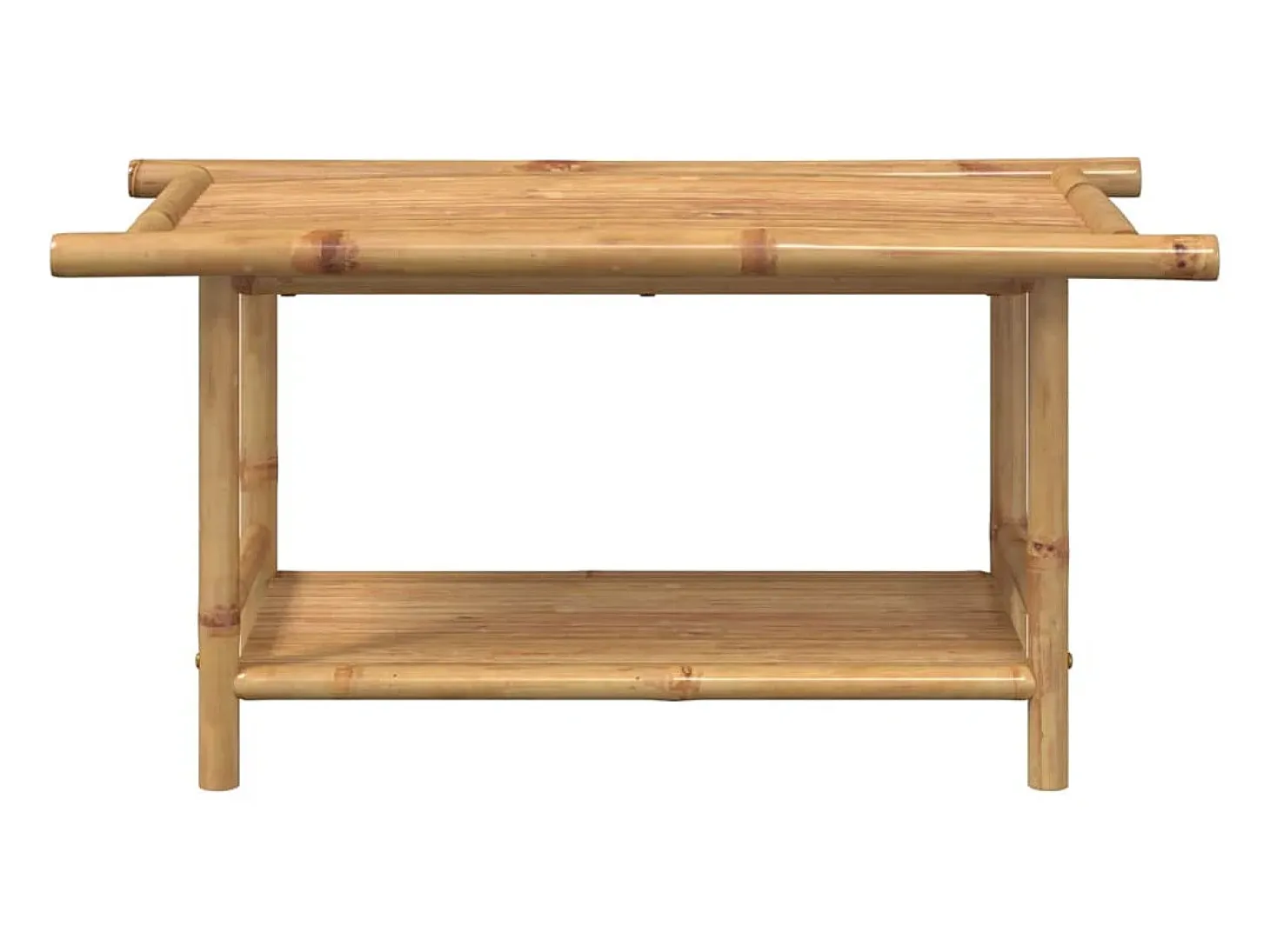 Mesita de centro de bambú 90x50x45 cm