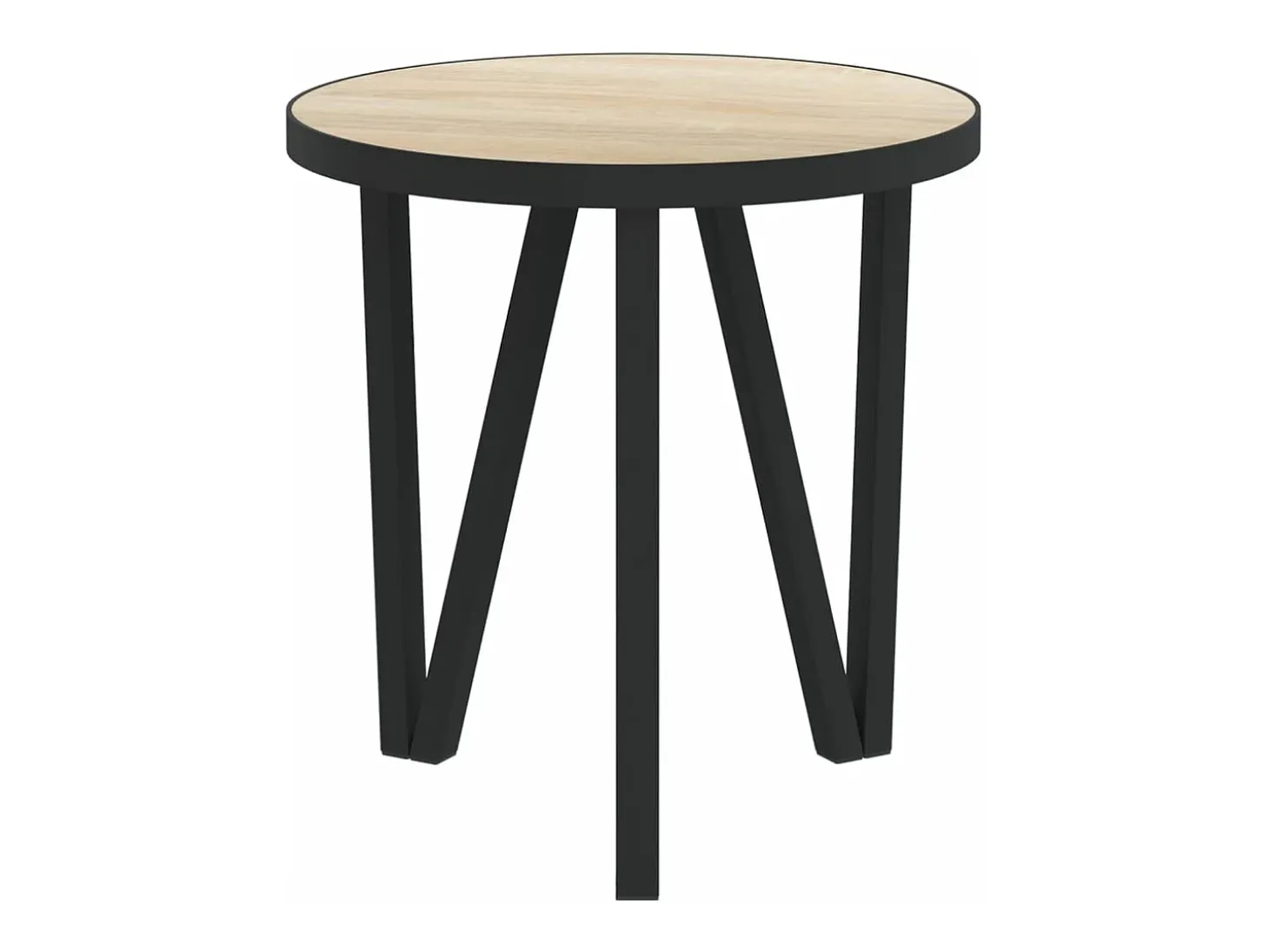 Mesita de centro MDF color roble Sonoma Ø35 cm
