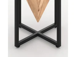 Mesita de madera de acacia y metal - Shanghai