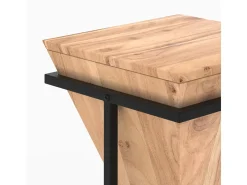 Mesita de madera de acacia y metal - Shanghai
