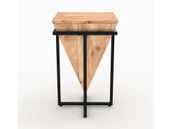 Mesita de madera de acacia y metal - Shanghai