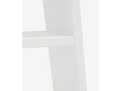 Mesita de noche de madera maciza en tono blanco 20x60cm - ARITZ - DECOWOOD