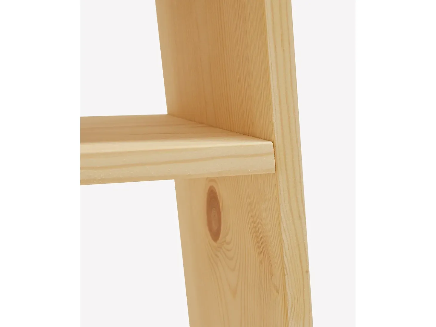Mesita de noche de madera maciza en tono natural de 20x60cm - ARITZ - DECOWOOD