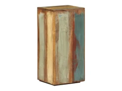 Mesitas auxiliares 2 piezas madera maciza reciclada