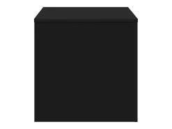 Mesitas auxiliares 3 uds madera contrachapada negro