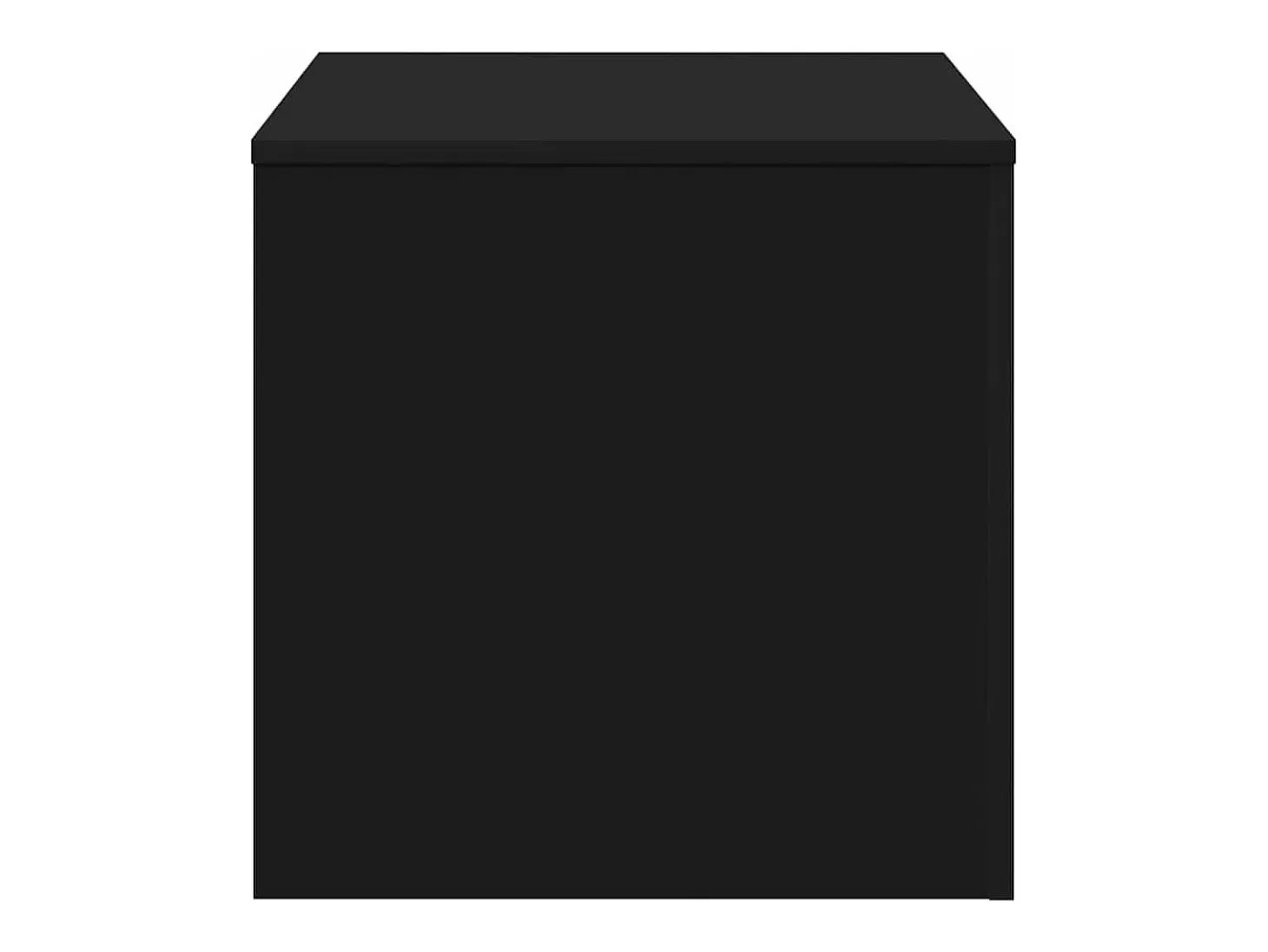 Mesitas auxiliares 3 uds madera contrachapada negro