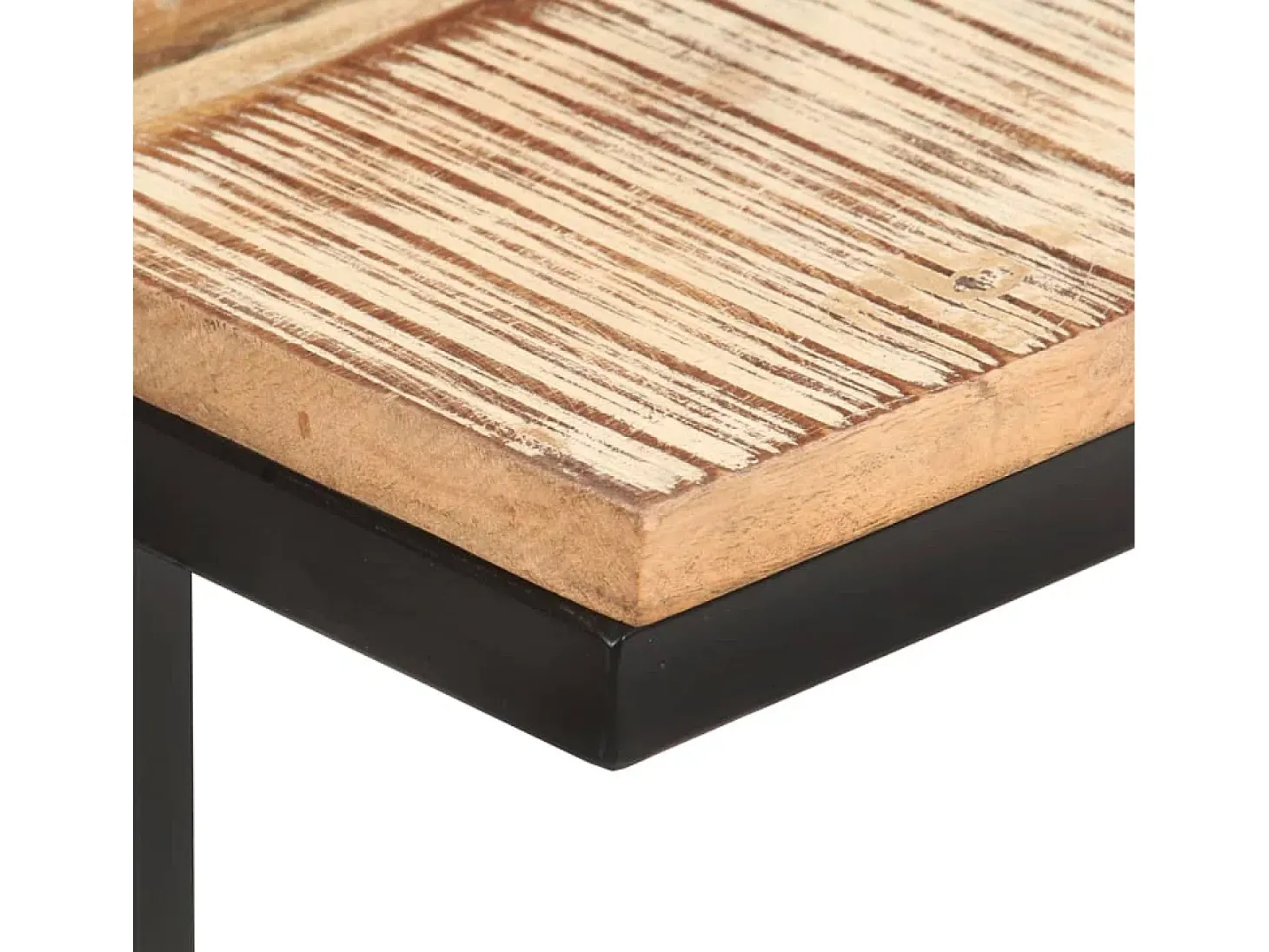 Mesitas auxiliares 2 uds madera reciclada 31,5x24,5x64,5 cm