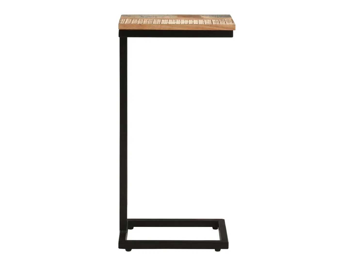 Mesitas auxiliares 2 uds madera reciclada 31,5x24,5x64,5 cm