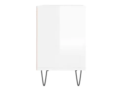 Miami Mueble de TV madera de ingeniería blanco brillo 69,5x30x50 cm
