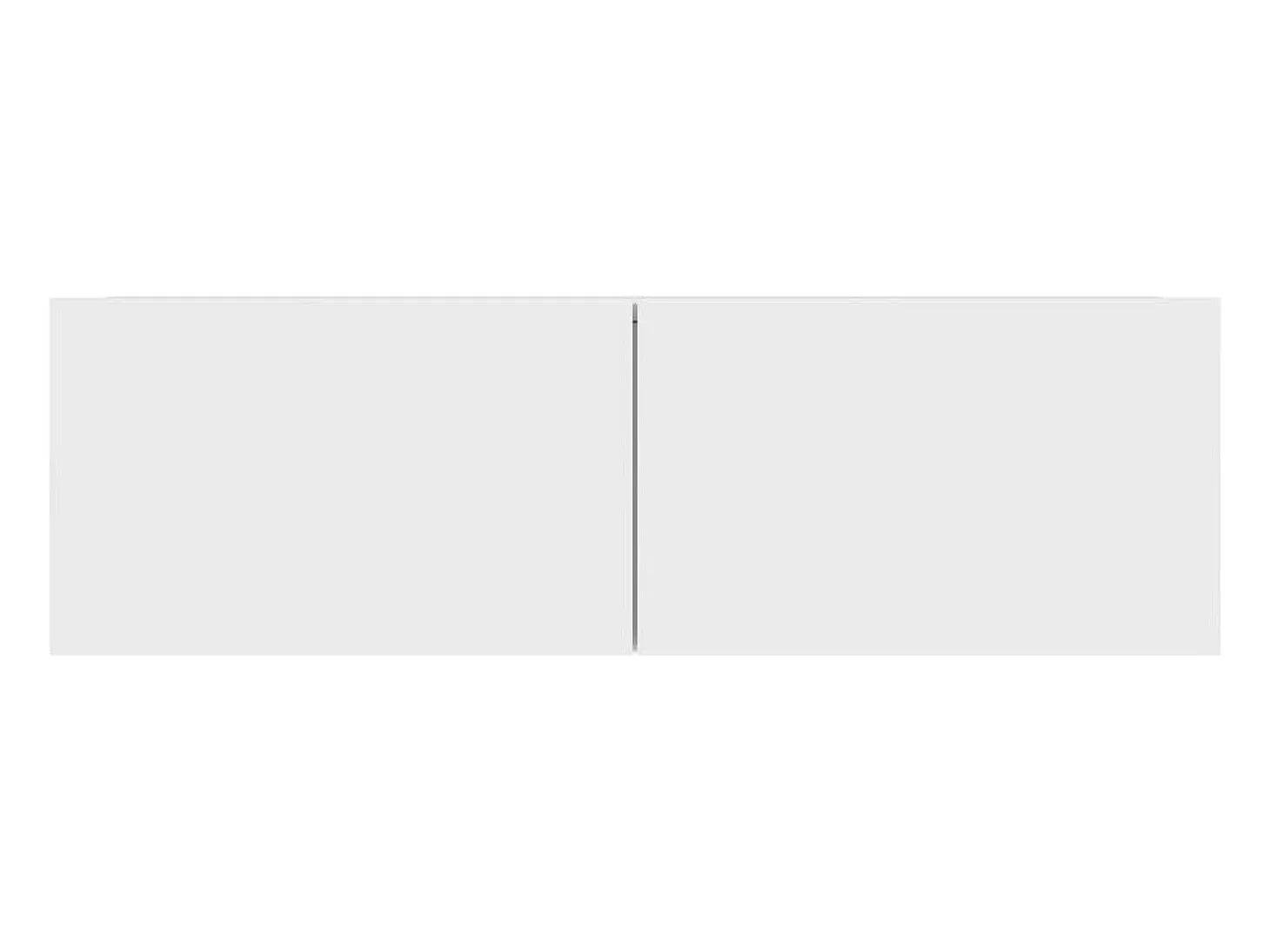 Mitchel Mueble para TV pared madera contrachapada blanco 100x30x30 cm