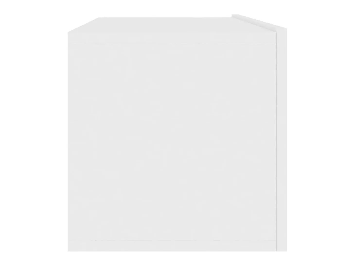 Mitchel Mueble para TV pared madera contrachapada blanco 100x30x30 cm