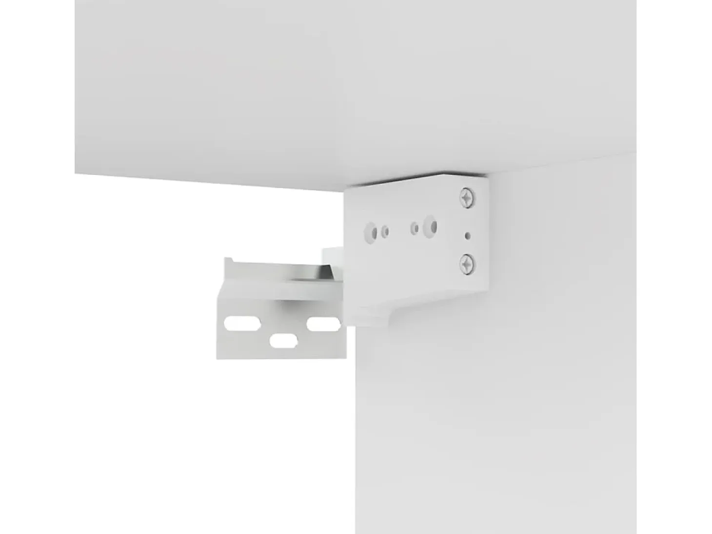 Mitchel Mueble para TV pared madera contrachapada blanco 100x30x30 cm
