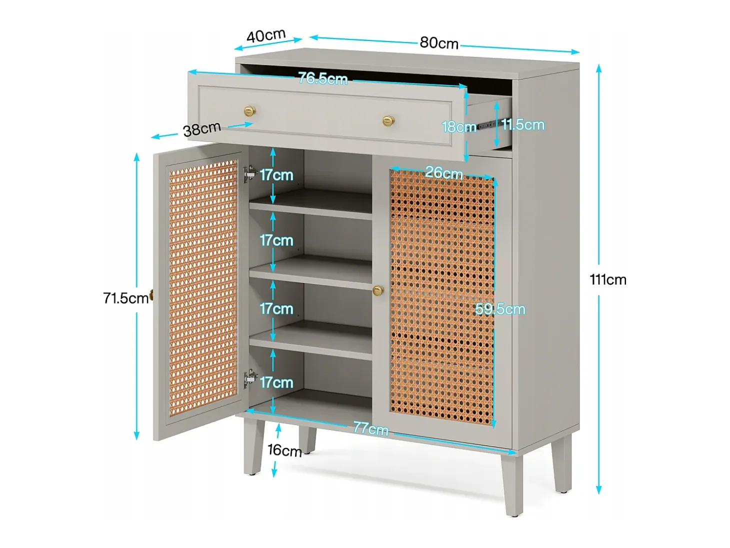 Modern shoe cabinet with doors and drawers, mint green wicker shoe cabinet with adjustable shelf
