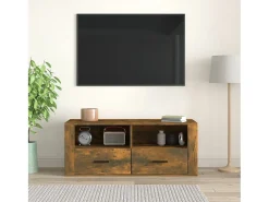 Monster Mueble para TV madera contrachapada roble ahumado 100x35x40 cm