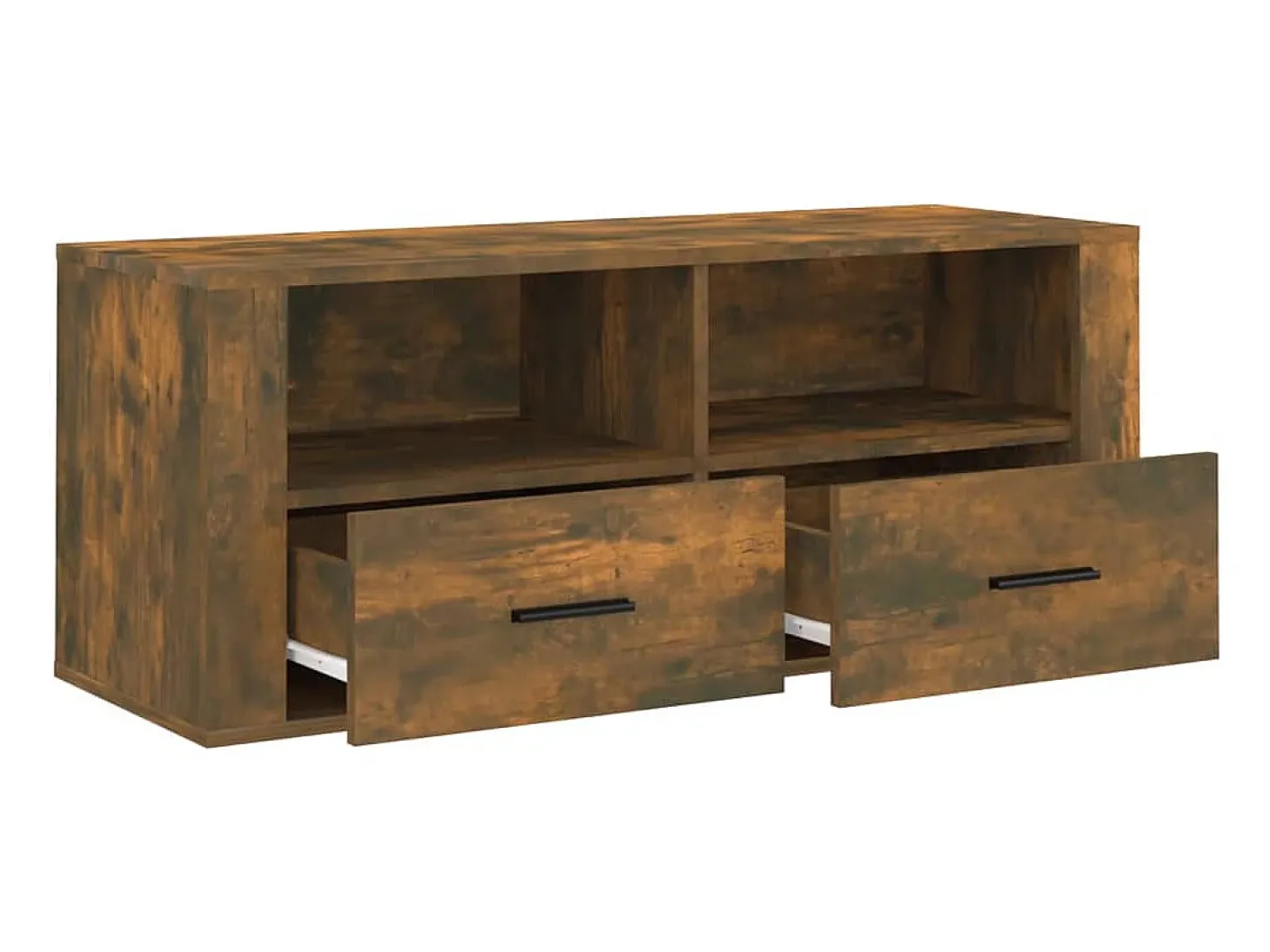 Monster Mueble para TV madera contrachapada roble ahumado 100x35x40 cm
