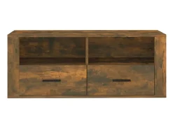 Monster Mueble para TV madera contrachapada roble ahumado 100x35x40 cm